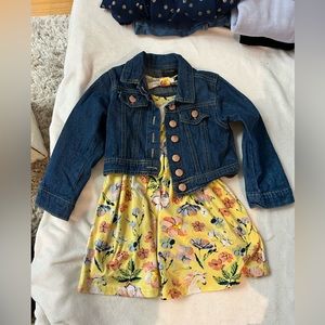 Size 4 Picapino dress with denim jacket